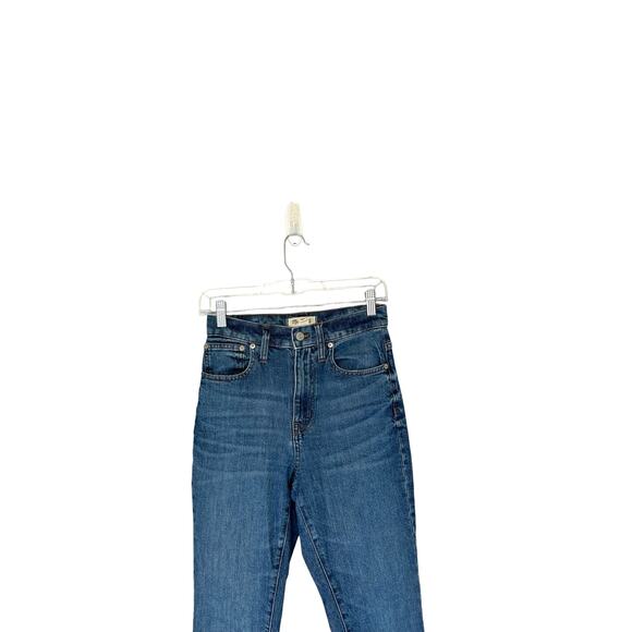 Madewell Rossie Wash The High-Rise Slim Boyjean Straight Leg Jean Size 24 - Picture 6 of 14